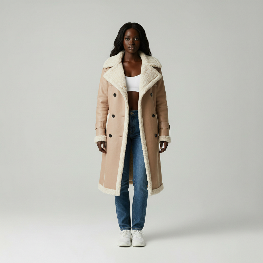 Sophie | Trenchcoat met Teddy Voering