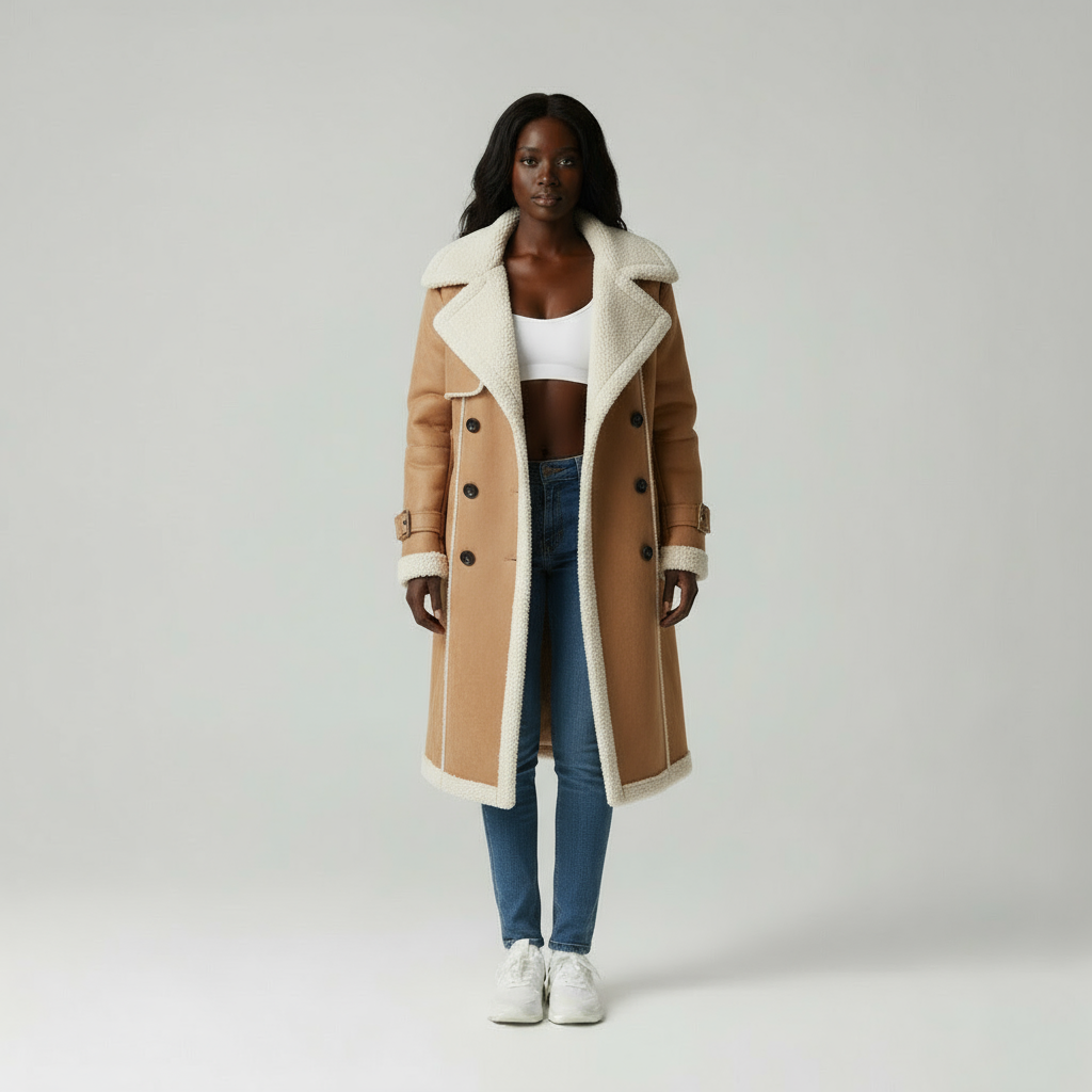 Sophie | Trenchcoat met Teddy Voering
