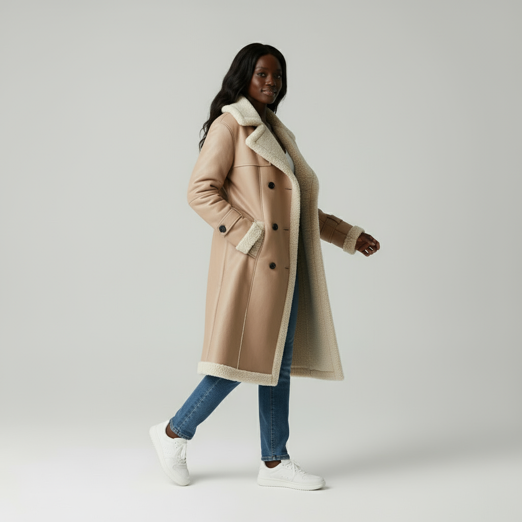 Sophie | Trenchcoat met Teddy Voering
