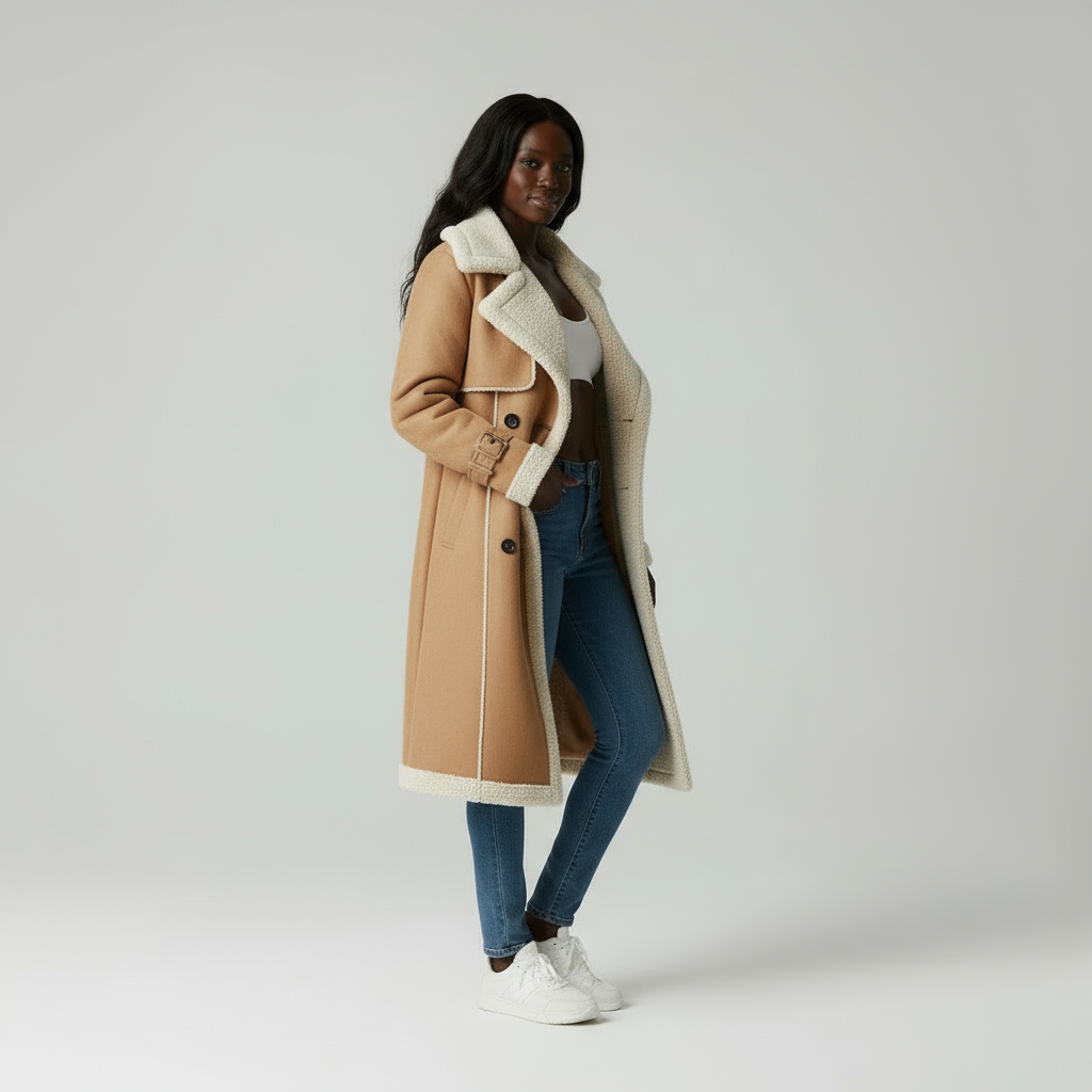 Sophie | Trenchcoat met Teddy Voering